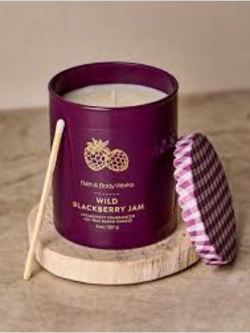 Bath & Body Works Wild Blackberry Jam Single Wick Candle [NEW]